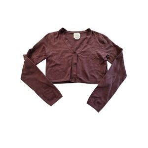 RVCA Women's Cardigan in Deep Brown